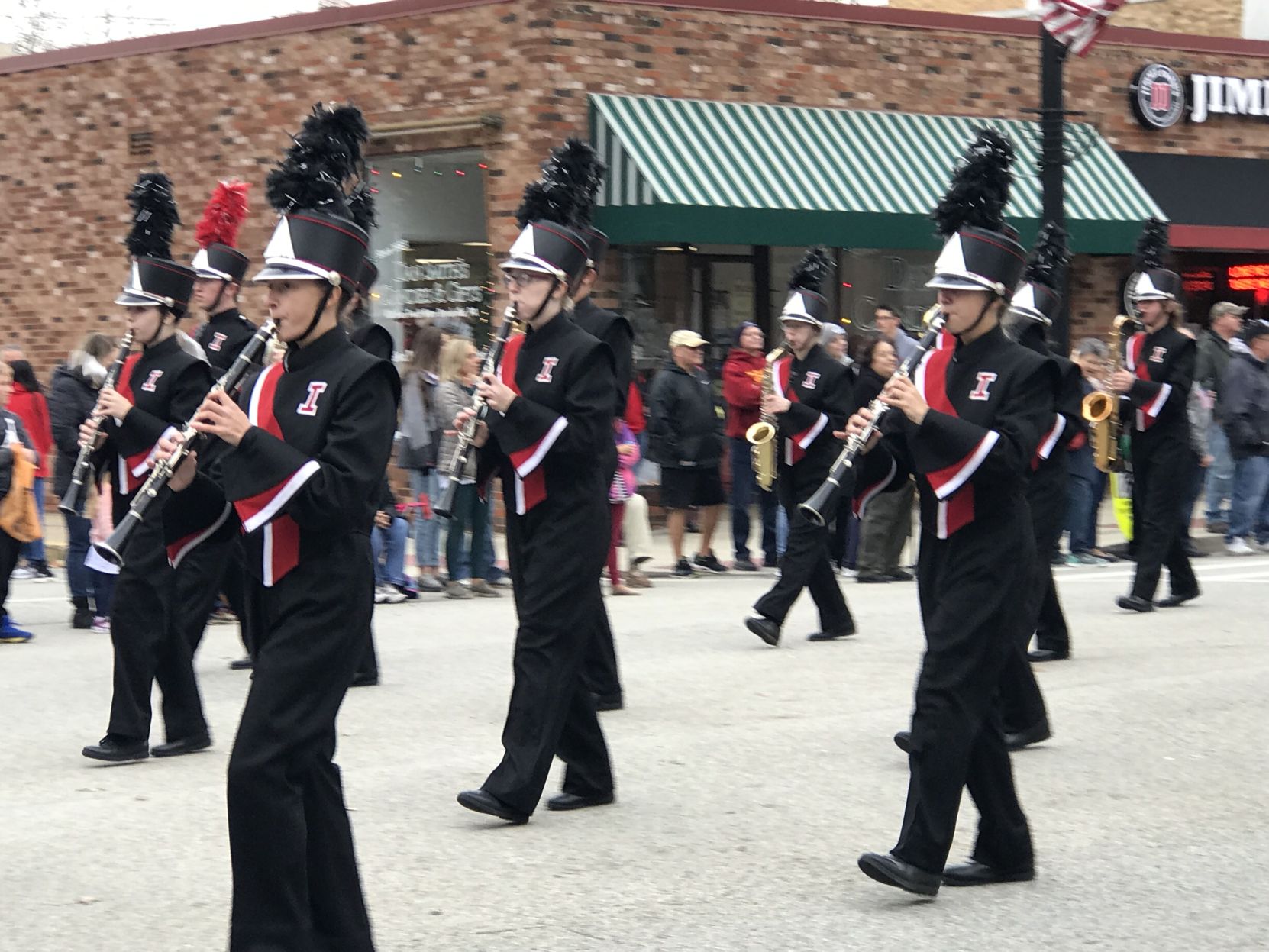 The Indiana Area Senior High School marching band.